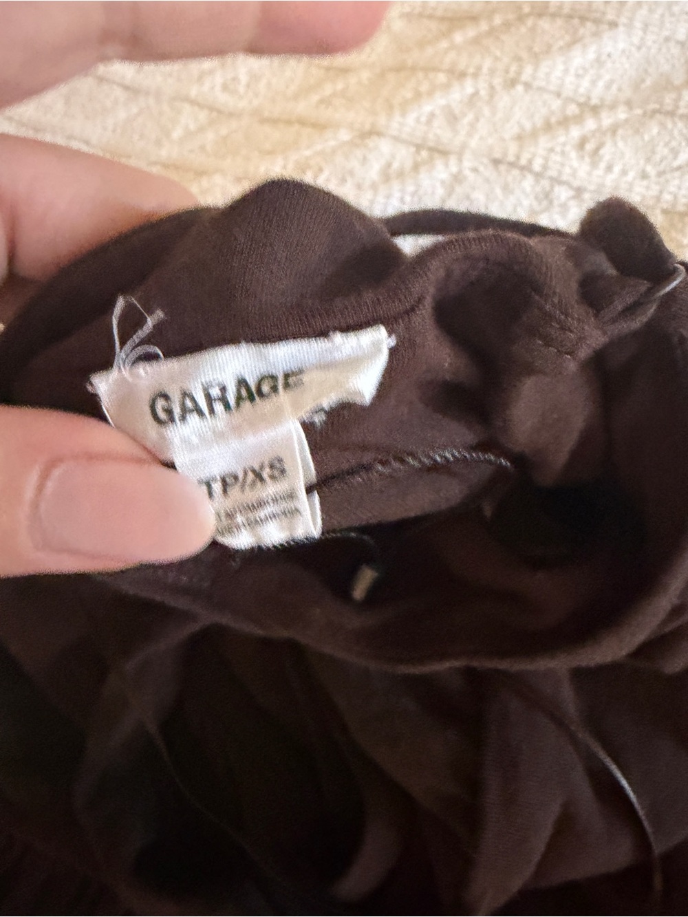 Garage brown ruched dress - Picture 2 of 2